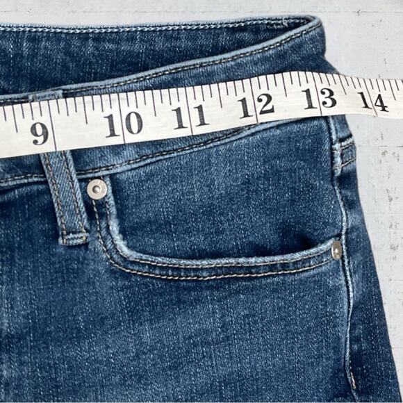 Paige Women's Blue Verdugo Ankle Skinny Jeans With Raw Hem Size 27 - Picture 10 of 12